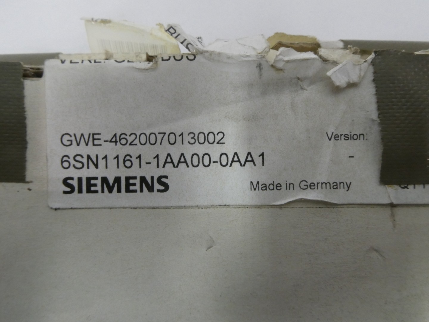 Siemens 6SN1161-1AA00-0AA1 Bus Extension