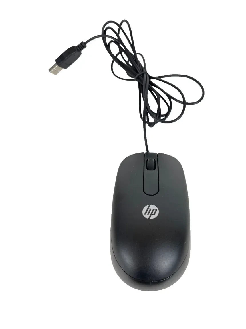 HP USB 2 Button Optical Mouse - Black-New-672652-001