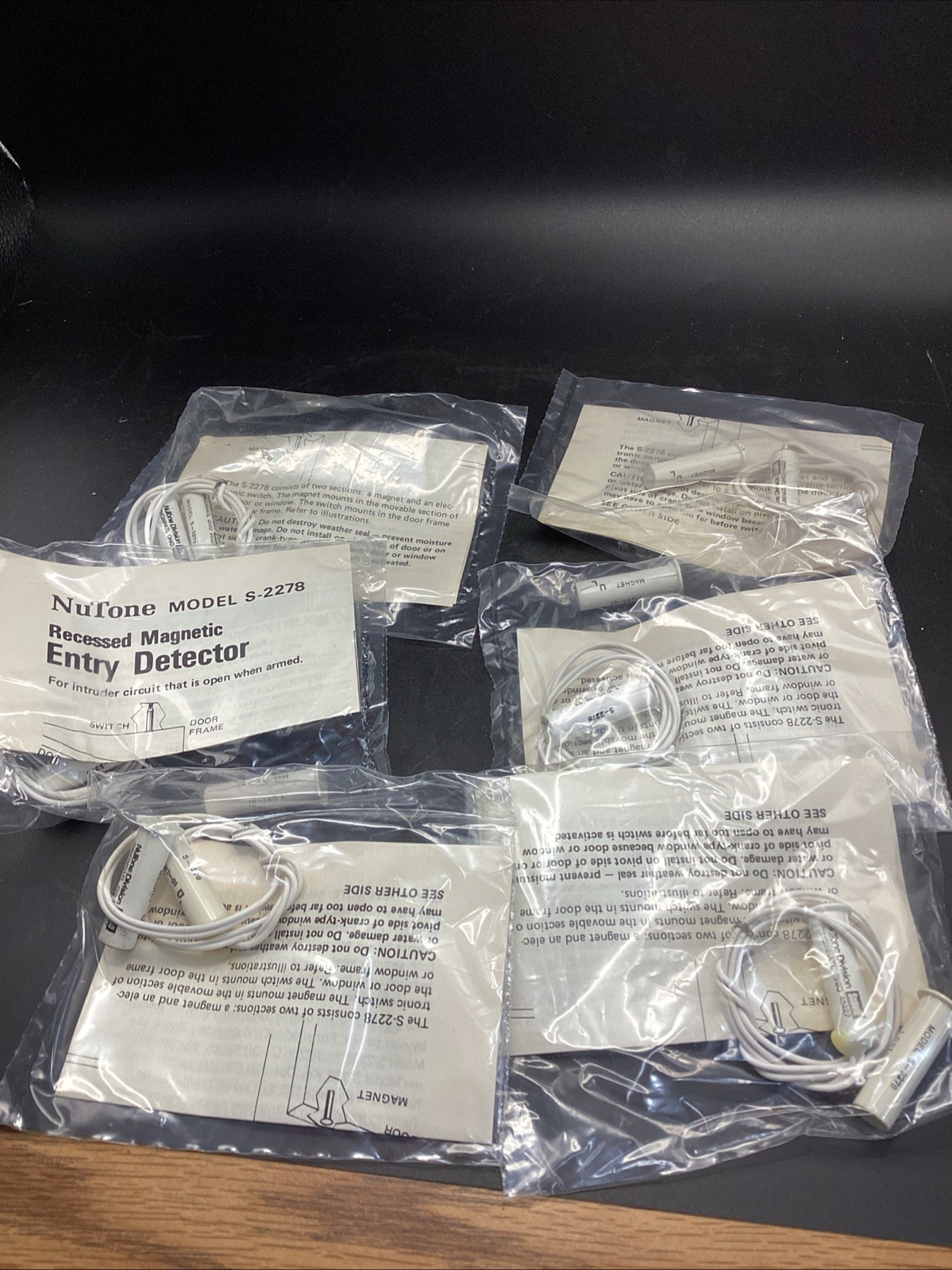 Nutone S-2278 Recessed Magnetic Door/Window Entry Detector Lot Of 6