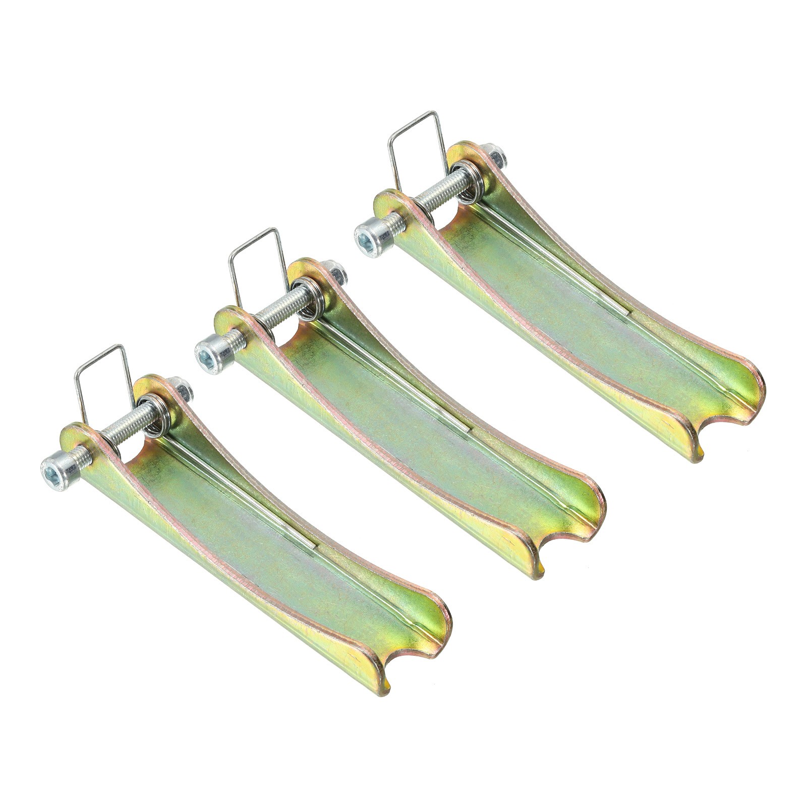 3.7 Inch Hook Safety Latch Kit, 3 Pack Metal Towing Hitch Replacement, Golden