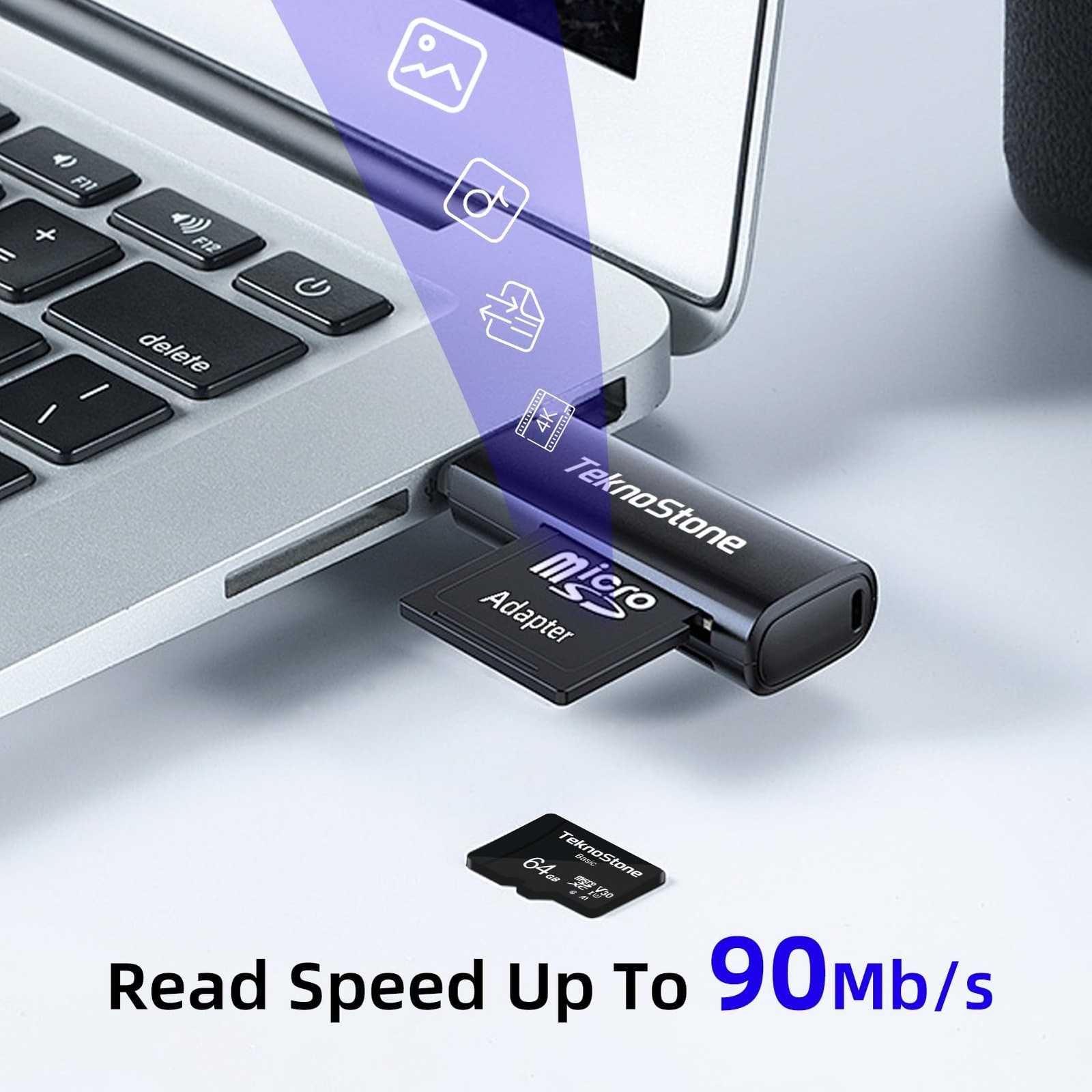 128GB Basic MicroSDXC TF Memory Card with Adapter 1 Pack