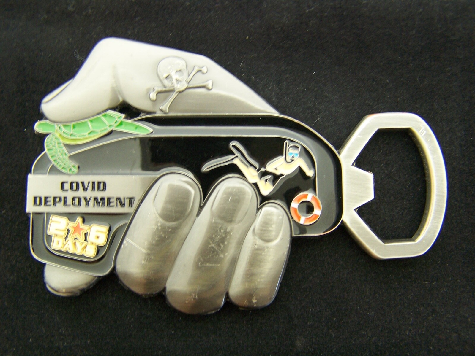 USS Eisenhower CATCC 69 Iron IKEtronics C0VID Deployment Challenge Coin