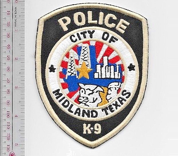 K-9 Police Texas Midland Police Department Canine Unit Officer NO TARIFF