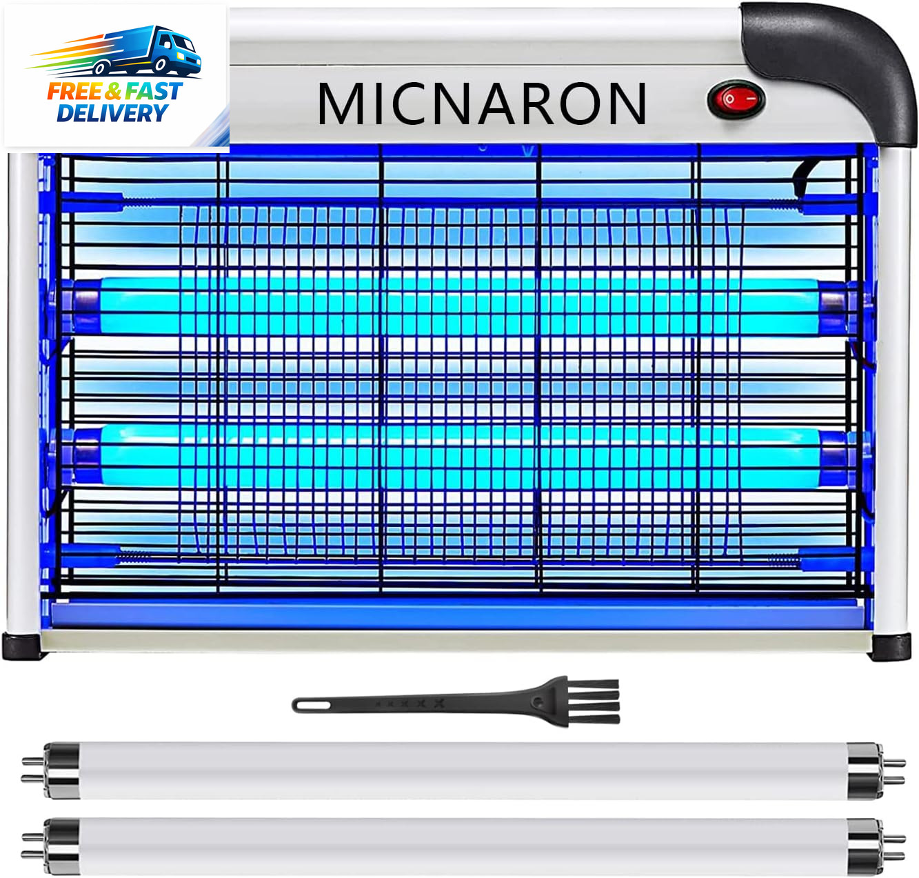 Fly Trap Indoor Bug Zapper, 2800V Powerful Flying Insect Mosquito Killer W/ 20W