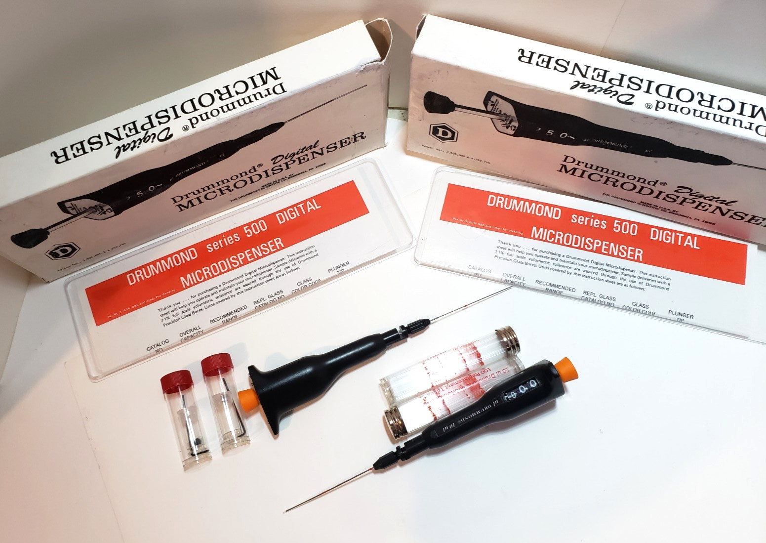 TWO Drummond 3-000-510 Digital Microdispensers
