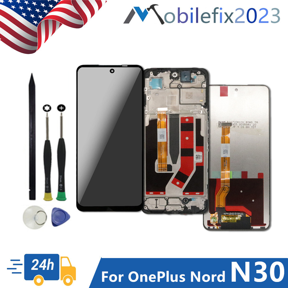 For OnePlus Nord N30 5G 2023 CPH2515 Display LCD Touch Screen Digitizer ± Frame