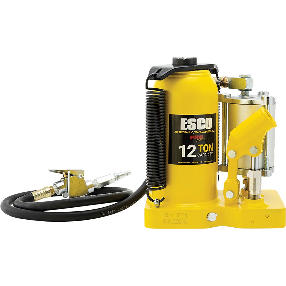 ESCO Pro Series 12 Ton Air Hydraulic Bottle Jack ESC-10380
