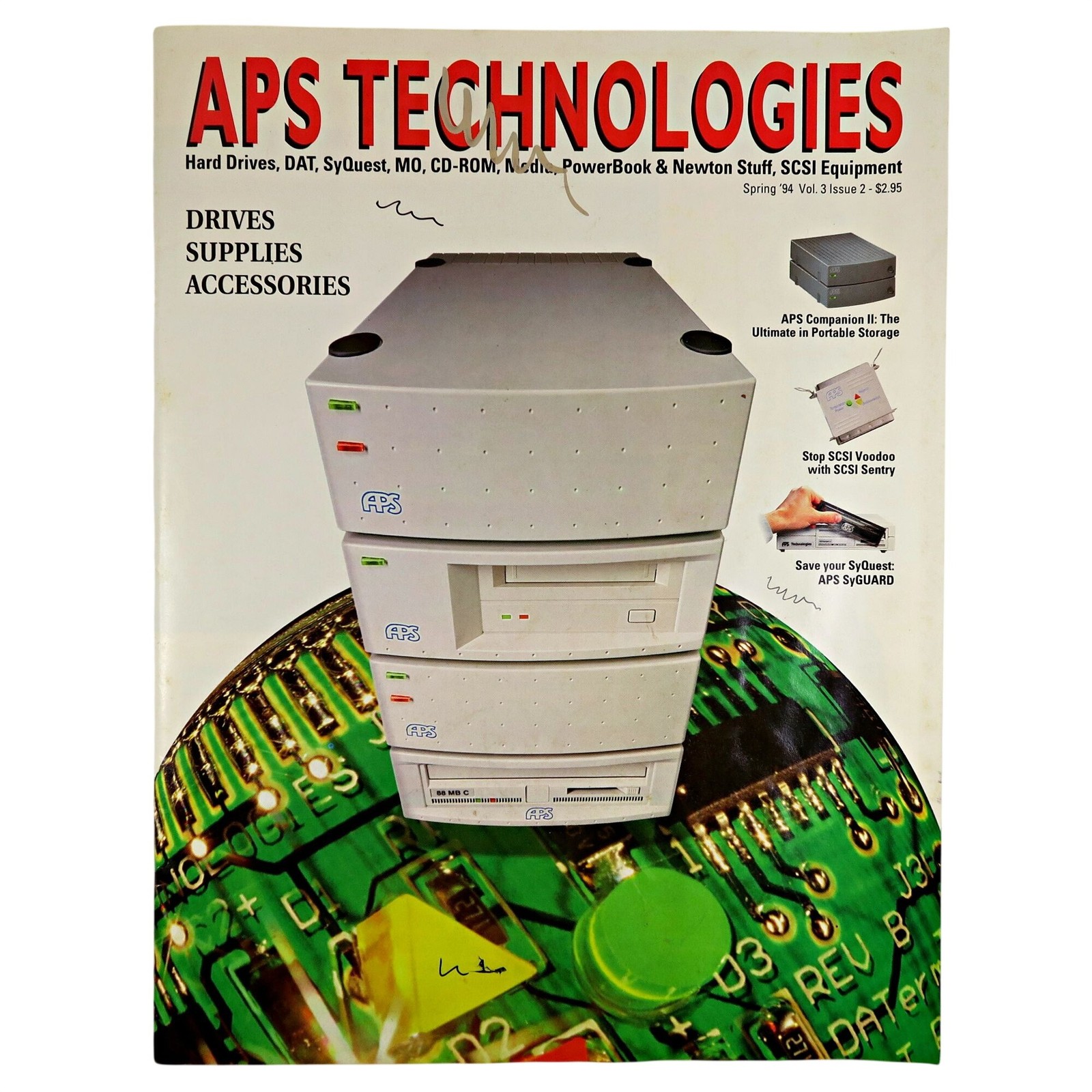 APS Technologies Catalog, Spring 1994 - SCSI, SyQuest, MO & PowerBook Gear