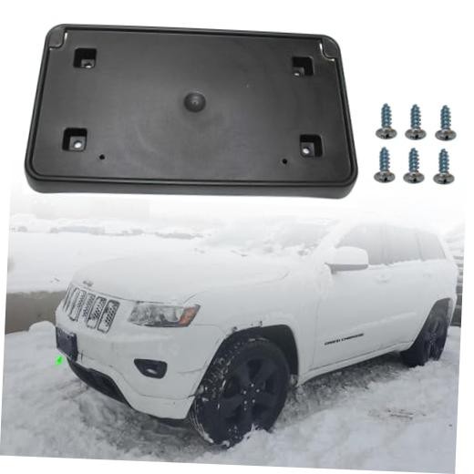 Front License Plate Frame for Jeep Grand Cherokee 2014 2015 2016 Front Bumper