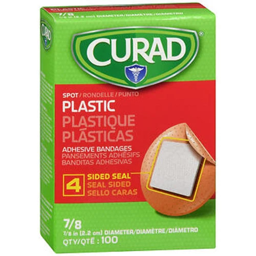 Plastic Adhesive Bandages Spot 100 Each  by Curad