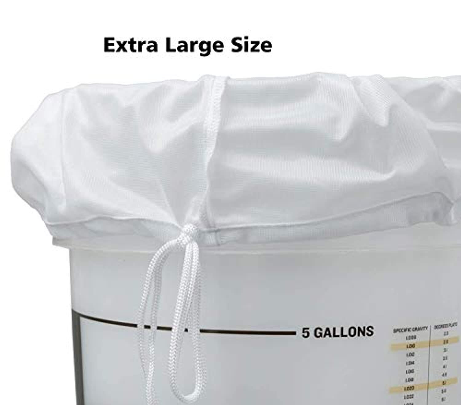 Brew Bag Extra Large 31”X22” Reusable Brew In A Bag 2 Pack New Version White