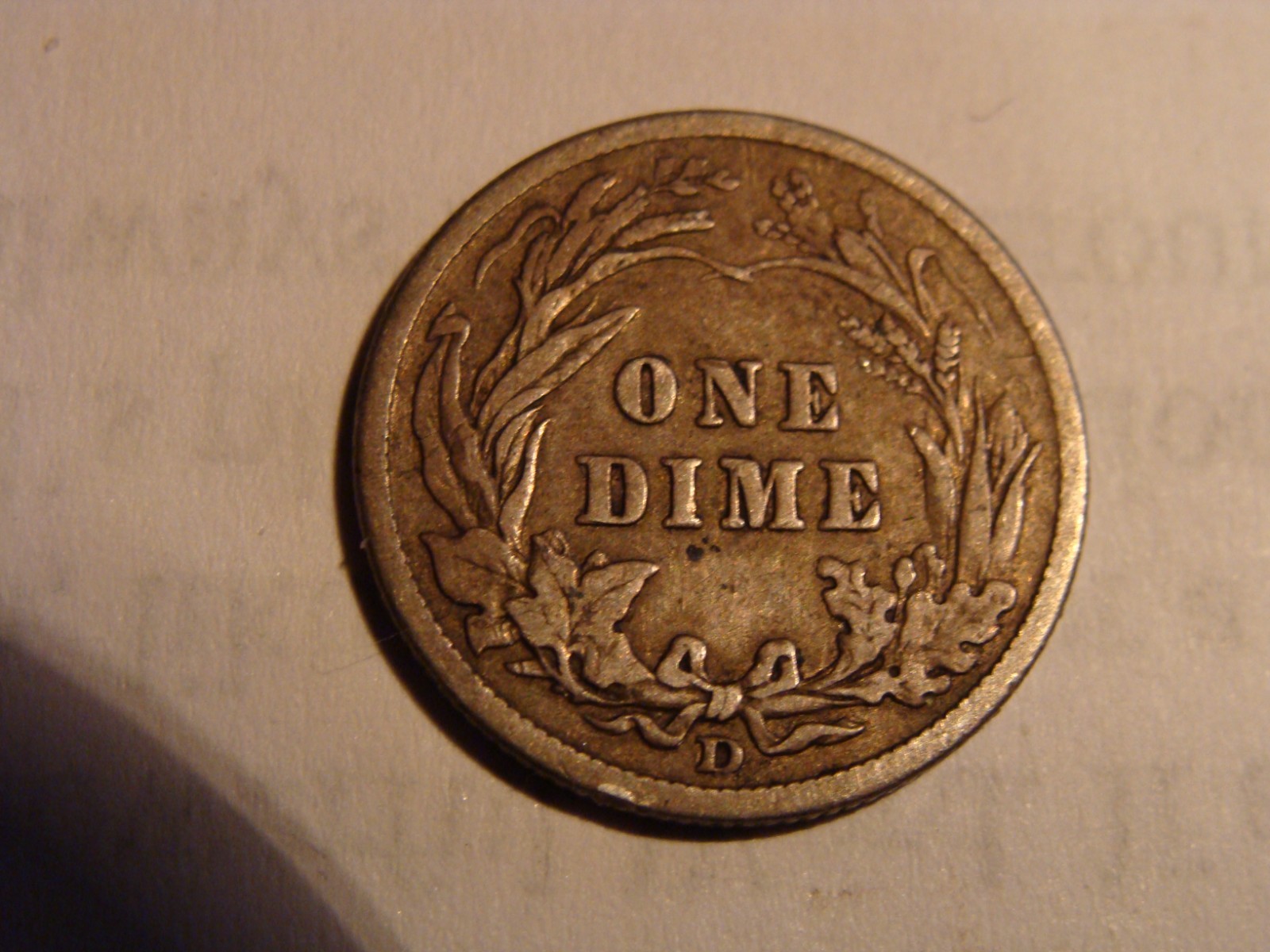1911-D Barber Dime - VF