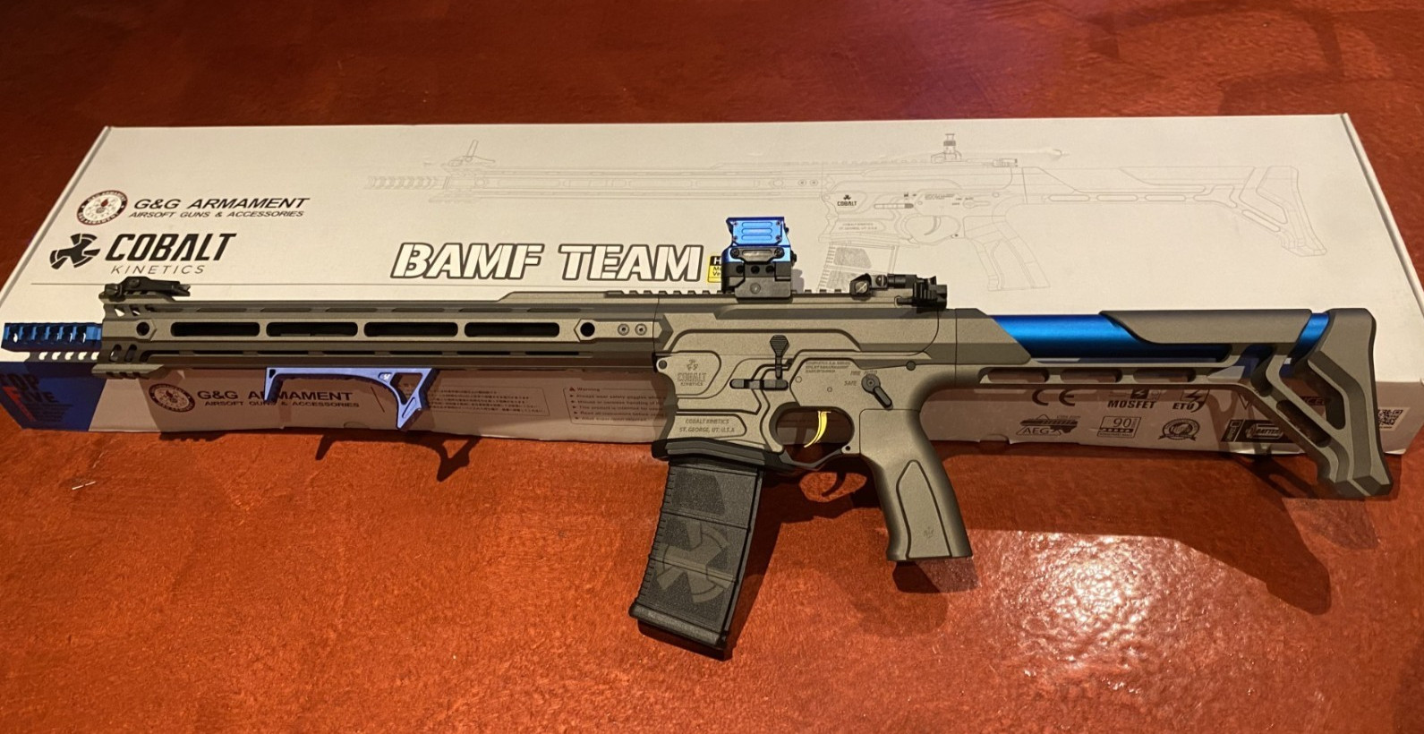 G&G Cobalt Kinetics BAMF TEAM Airsoft AEG Training Rifle w/ G2 Gearbox