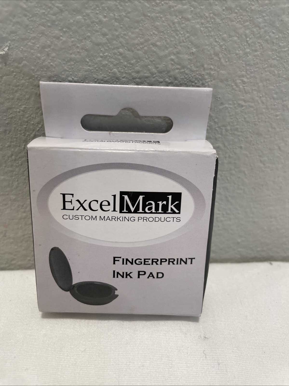 Fingerprint Pad Excel Mark Round 1.75" Dia. Black Ink Brand new