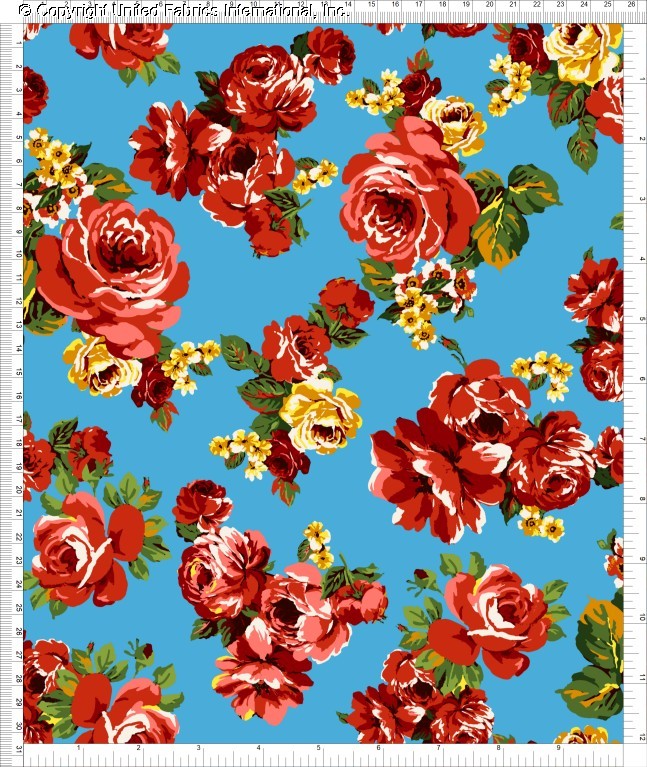 Challis Rayon Printed Asra, Floral Fabric, Dress Fabric, Sewing Fabric