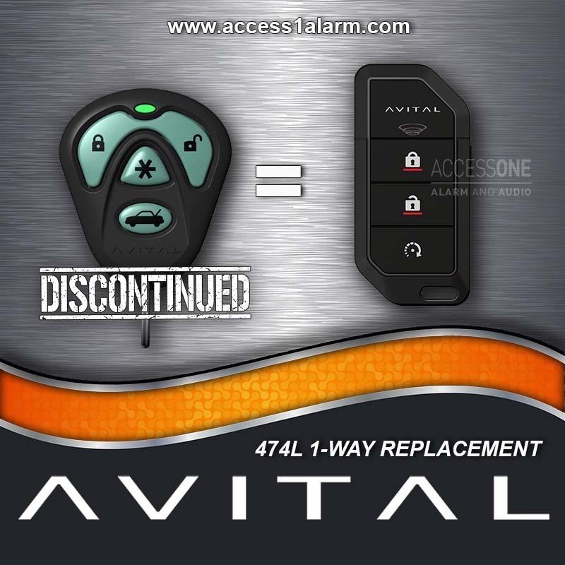 NEW Avital 7147L 4-Button 1-Way Remote Control For The Discontinued Avital 474L