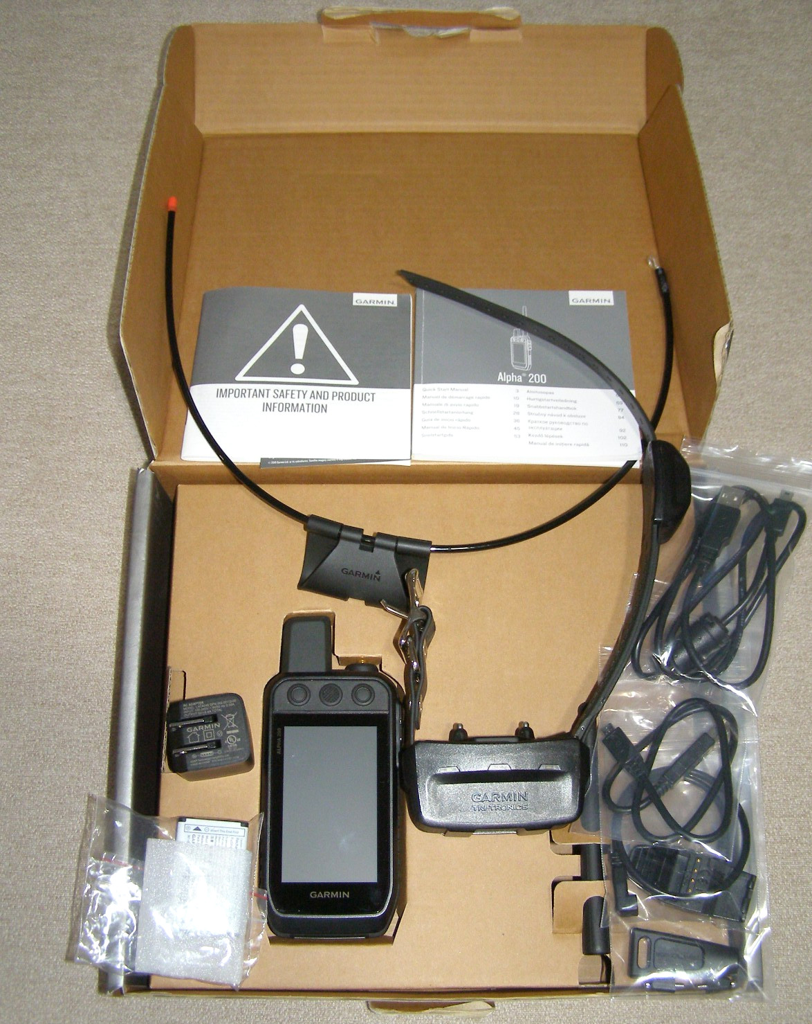 GARMIN ALPHA 200/TT 15X BUNDLE ADVANCED TRACKING & TRAINING HANDHELD