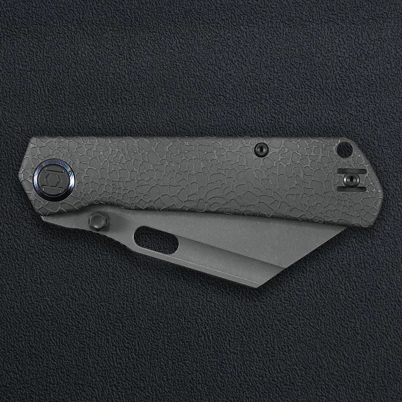 Kunwu Knives Cochise Folding Knife 3.5" VANCRON Steel Blade Titanium Handle