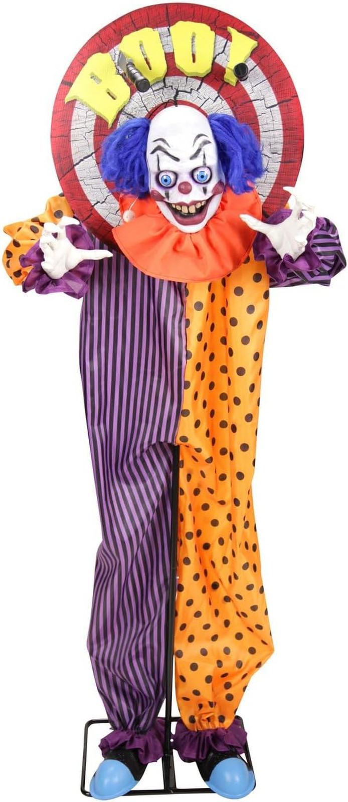 5.3-Ft Standing Animated Clown Animatronic