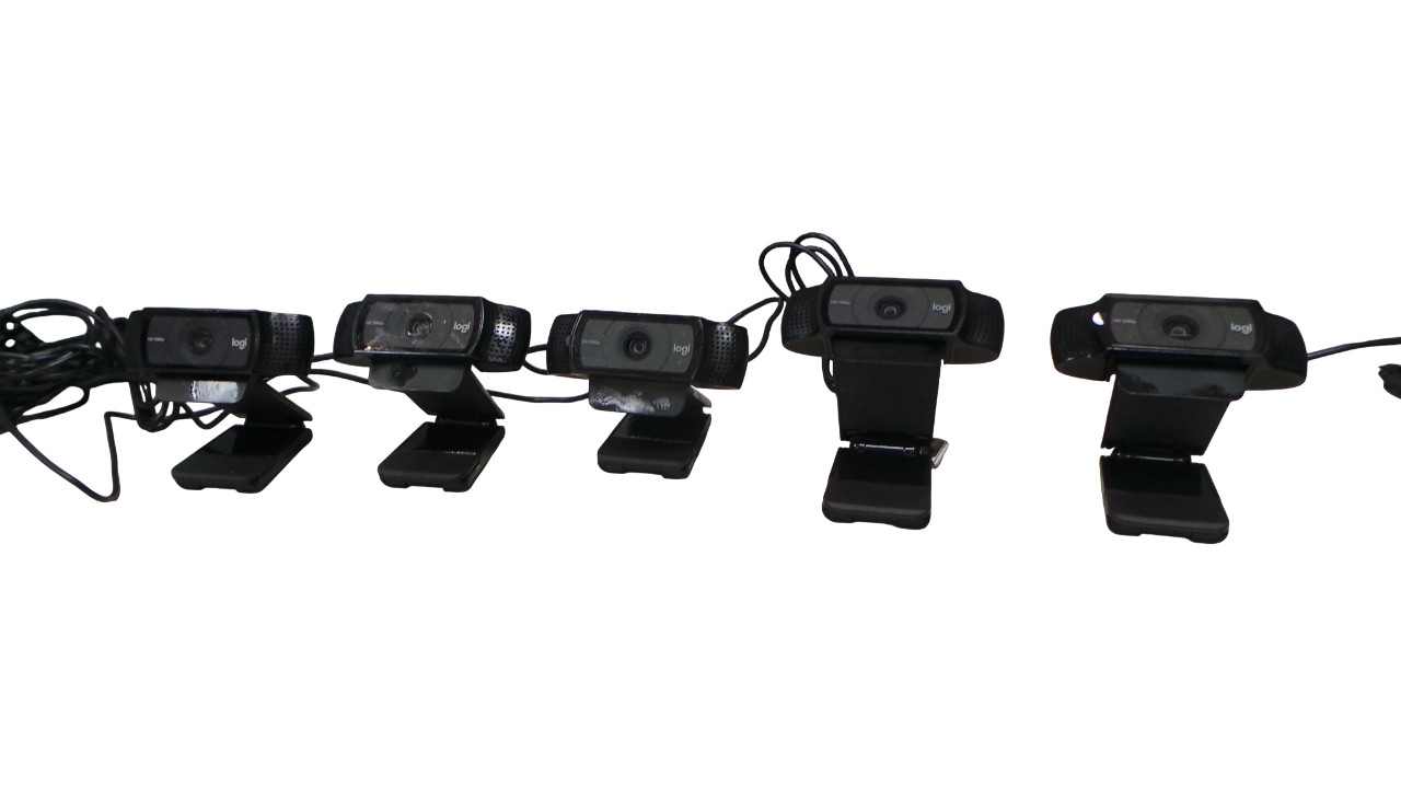 Lot of 5 Logitech V-U0028Webcam  HD 1080P USB Webcam - Free shipping