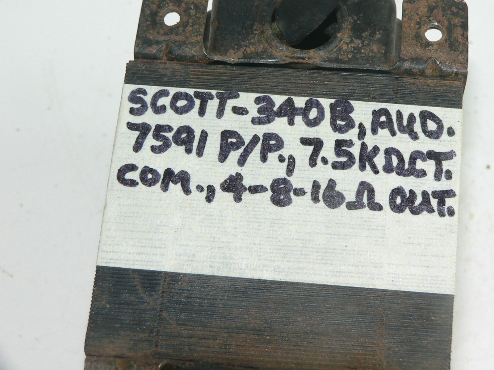 1 Scott TRA8-5-3 Output Transformer--Tests good