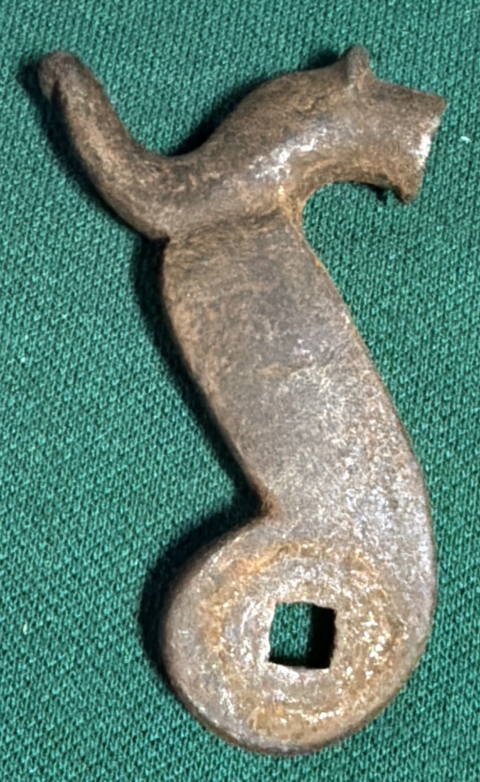VINTAGE ORIGINAL LARGE PERCUSSION MUSKET HAMMER 3.23” OAL . 28 HOLE gun parts