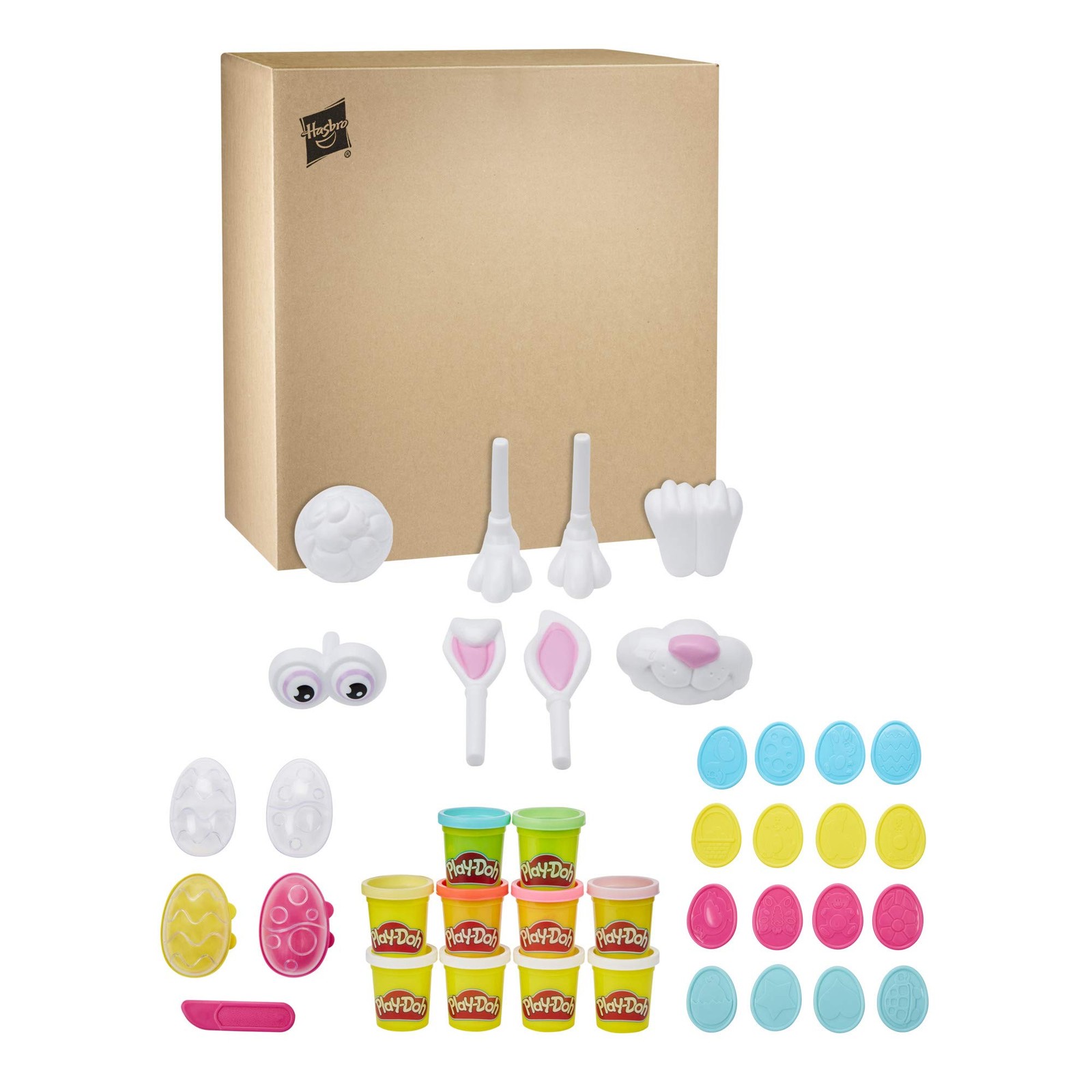 Play-Doh Easter Basket Toys 25-Piece Bundle; Make Your Own Easter Bunny Kit with