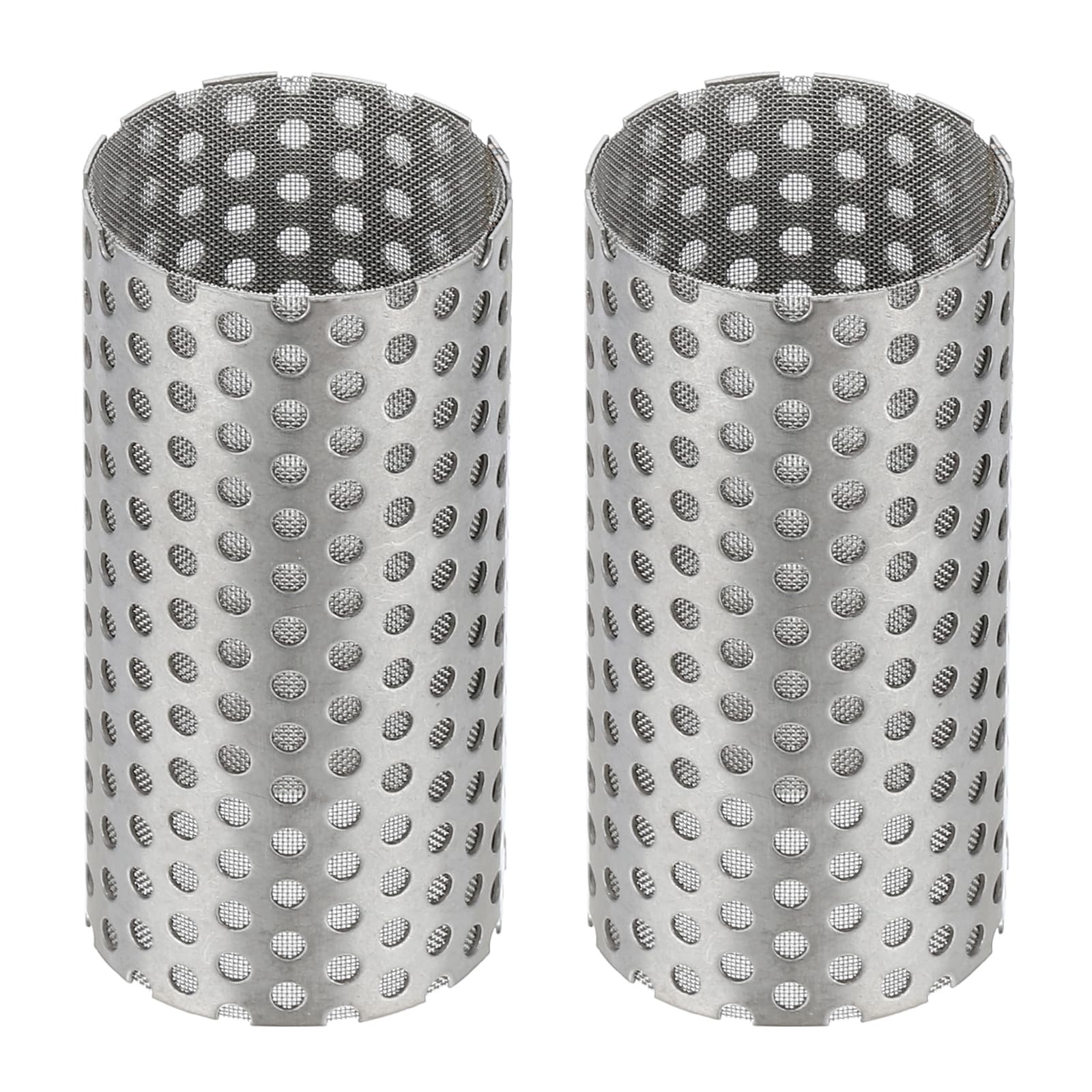 2 Pcs 28mm OD Strainer Mesh 55mm H 80 Mesh Screen Y Shaped Strainer Filter Va...