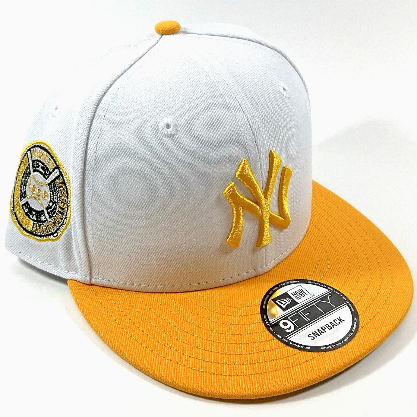 New Era New York NY Yankees Exclusive White Yellow 9FIFTY Snapback Hat Cap