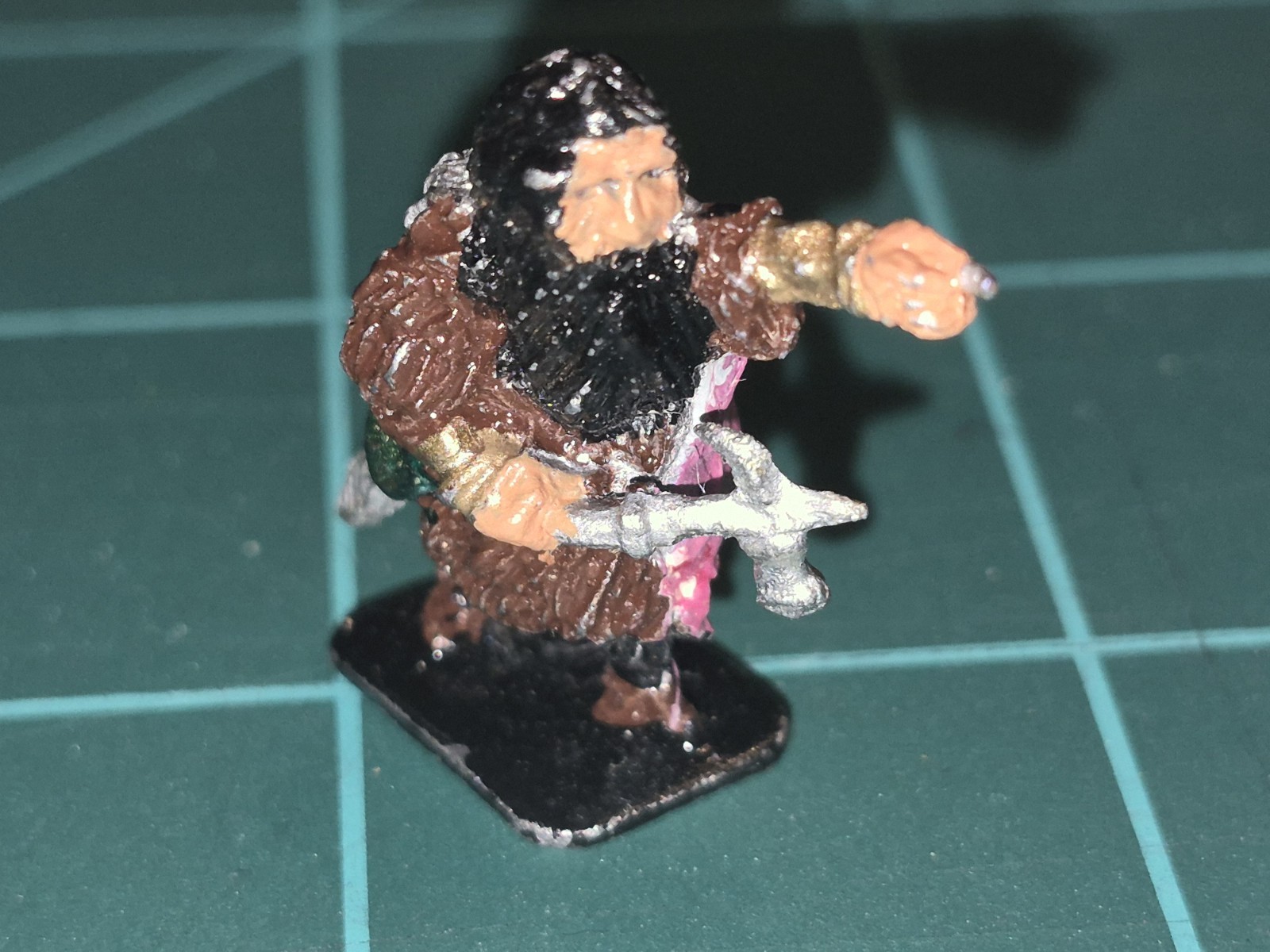 GRAIL 1975 Custom Cast Dwarf Cleric - Duke Seifried Sculpt - Pre-Heritage D&D