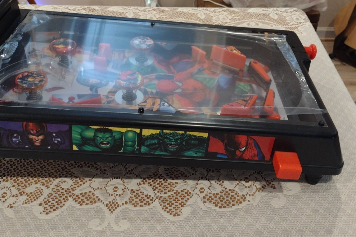 Marvel Heroes Table-Top Mini Pinball Machine 19’’ Play Area New Plexi Works