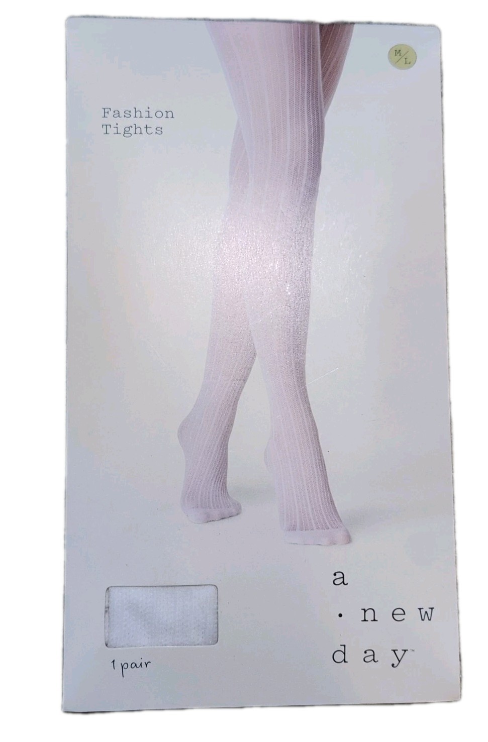 NEW A New Day Women's 1 Pair Fashion Tights White Size M/L