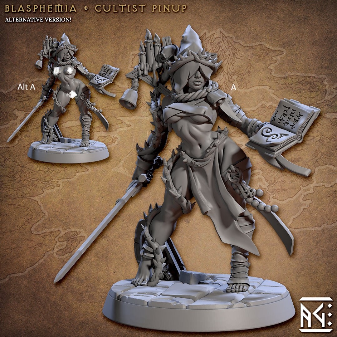 Female Plague Cultist Blasphemia | Artisan Guild Miniatures