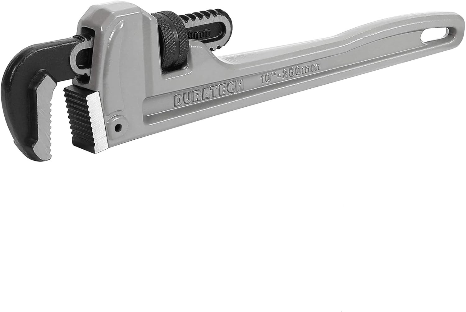 Heavy Duty 10-Inch Straight Pipe Wrench, Adjustable Drop Forged Aluminum