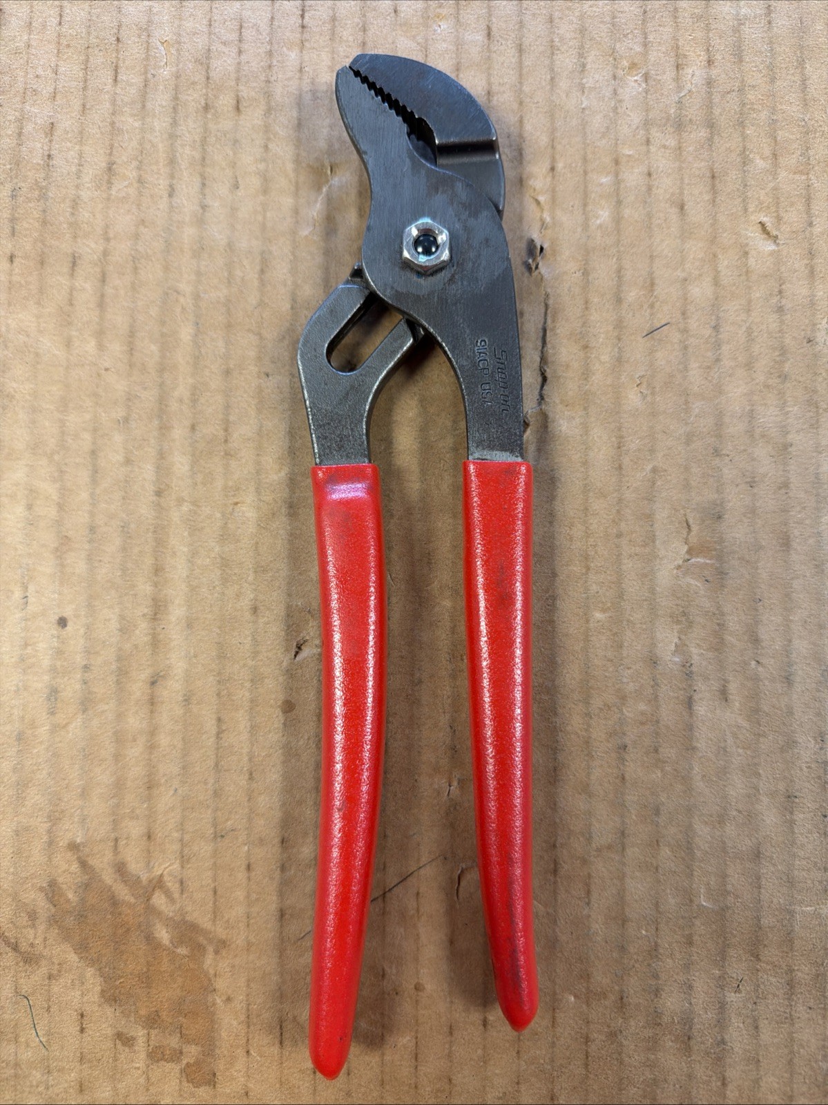 (F2626) Snap-On Tools USA 91CP 9" Slip-Joint Tongue & Groove Pliers Red