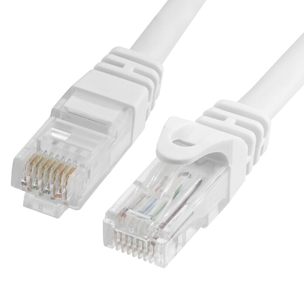 10FT Cat6 Ethernet Cable UTP LAN Network Patch Cord RJ45 Cat 6 Cable - White