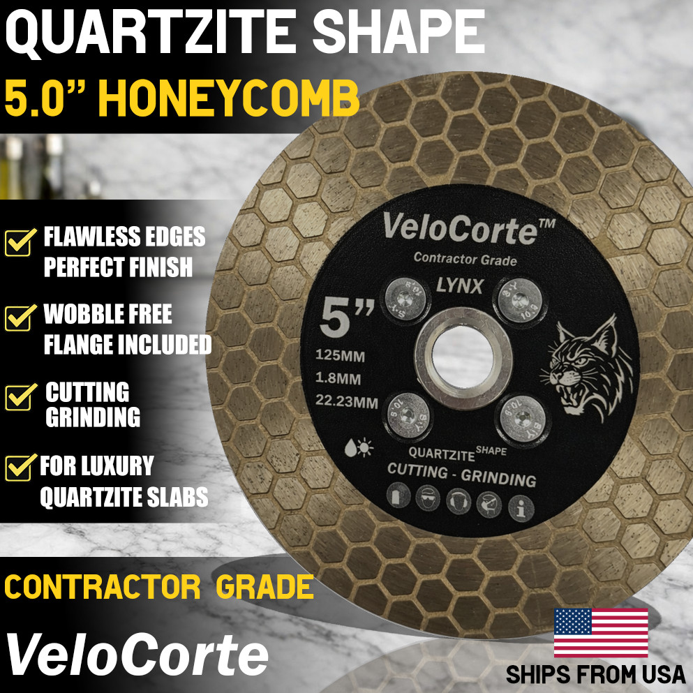 VeloCorte Quartzite Shape 5.0" HoneComb style grinding/cutting wheel