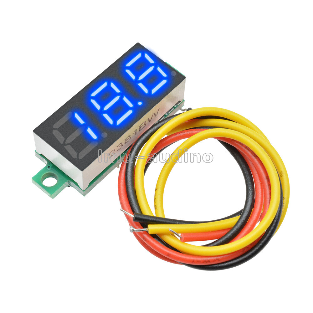0.28" DC 0-100V Blue LED Voltmeter Digital Display Voltage VOLT METER 12V 24V