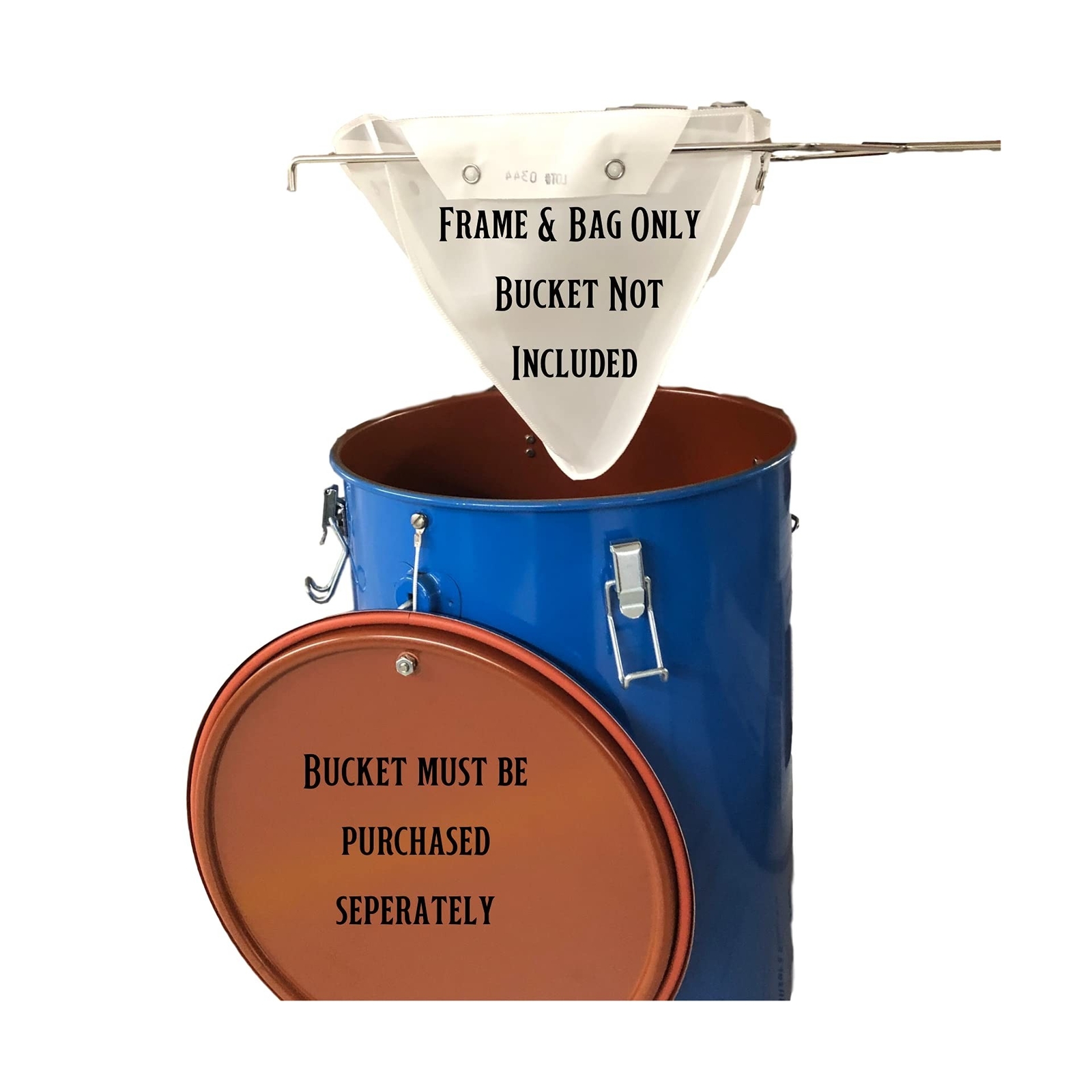 Miroil CONE2B Small Fryer Filter Bag & D Size Frame, MirOil EZ Flow Filter Ba...