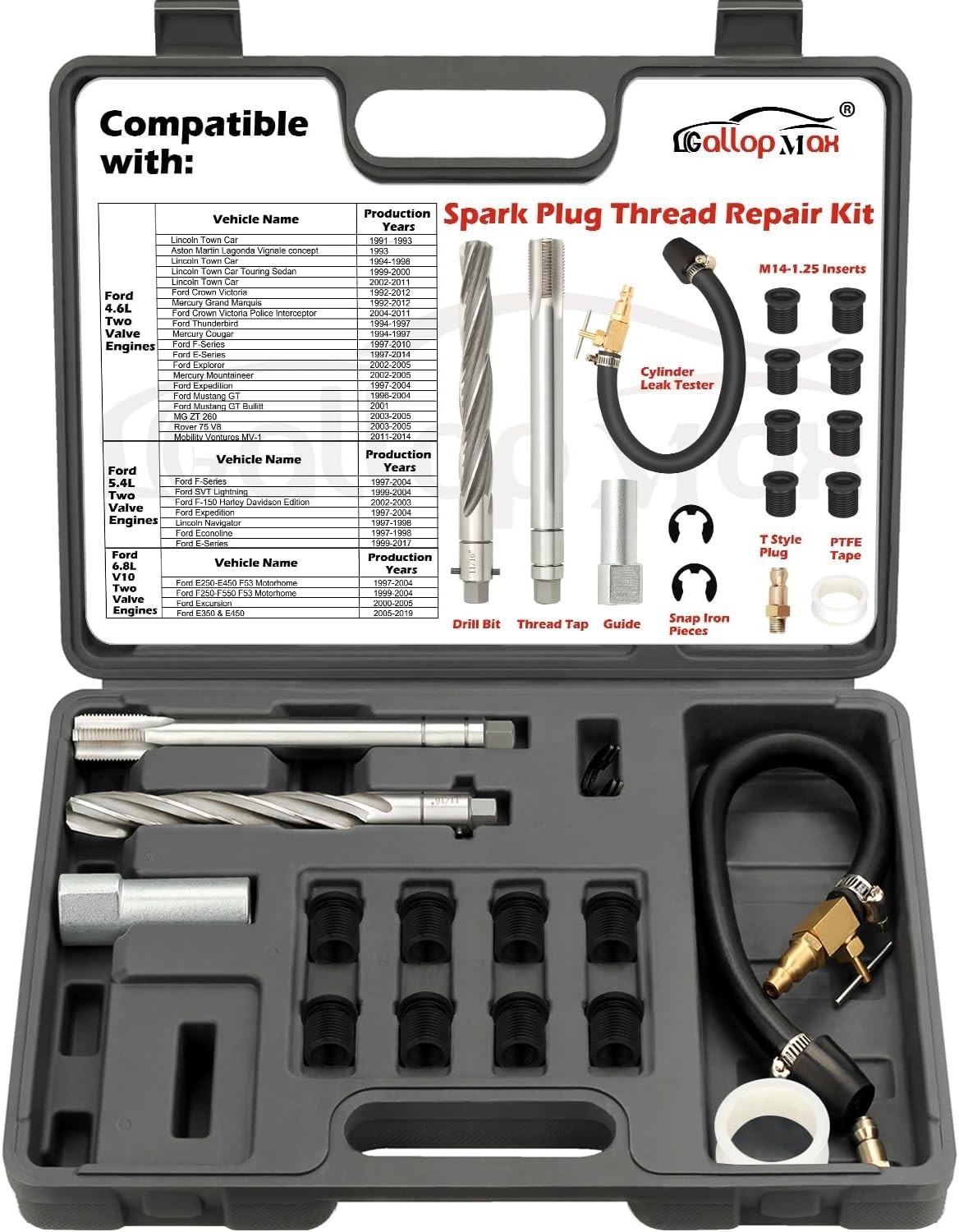 New 38900 Triton Spark Plug Thread Repair Kit Ford 4.6/5.4/6.8 V10