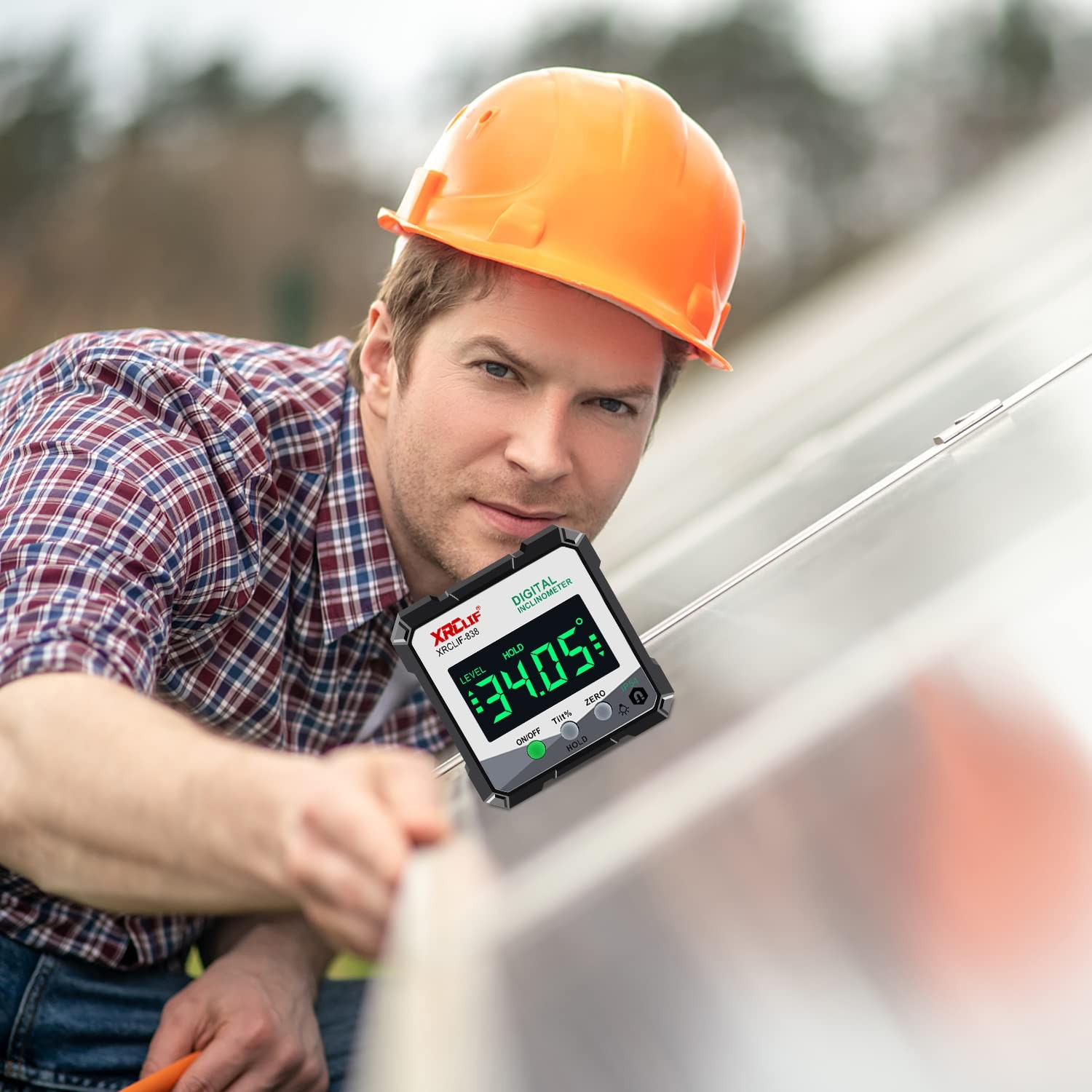 Digital Angle Gauge Meter, Magnetic Base Level Box Angle Finder Protractor Be...