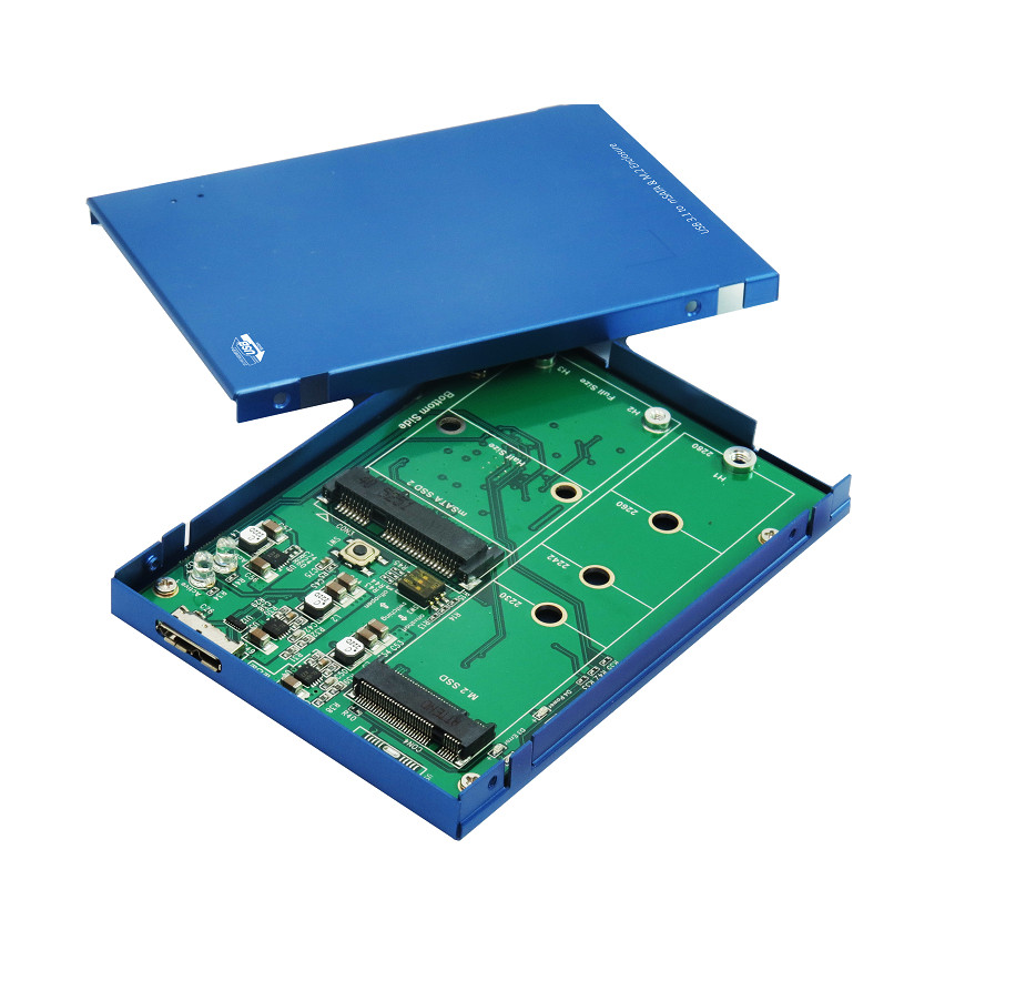 USB 3.1 / 10Gps Micro B Type for M.2 SSD and mSATA SSD Simultaneous