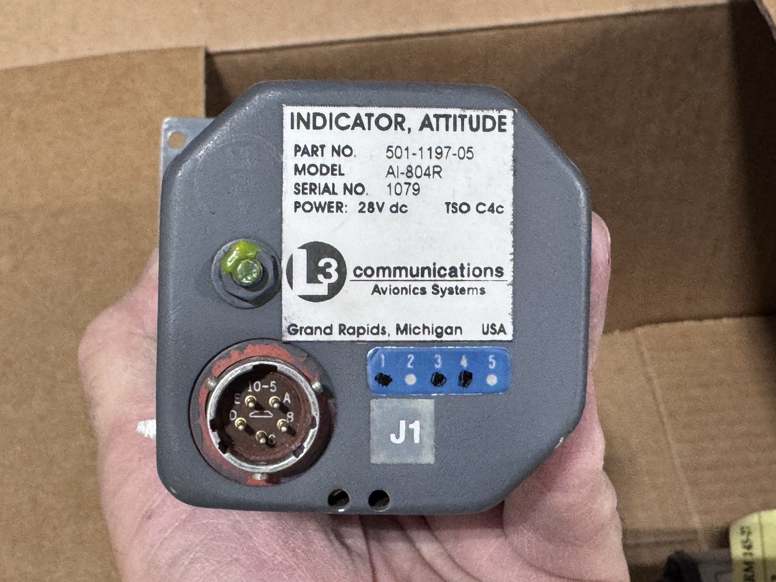 L3 Backup Attitude indicator Cessna Citation V Good Working Condition