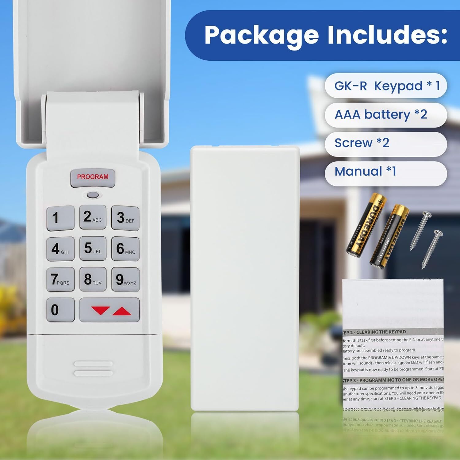 1PC For Genie Intellicode Wireless Keyless Keypad Garage Door Opener (37332R)