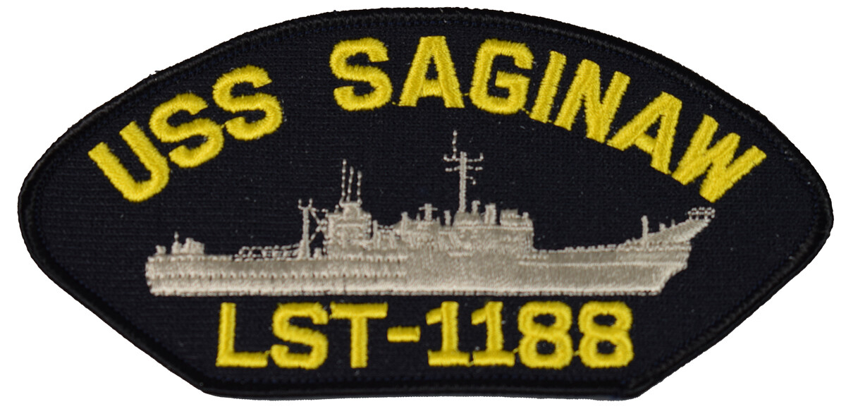 USS SAGINAW LST-1188 SHIP PATCH - GREAT COLOR - Veteran Owned Business