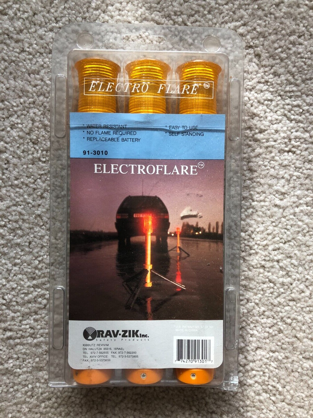 RAV-ZIK Inc. - Set of 3 91-3010 Electro Flare Roadside Electric Flares.