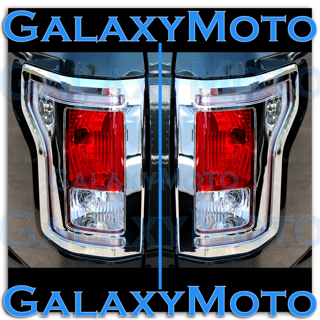 15-17 Ford F150 Truck Chrome Taillight Tail Light Trim Bezel Cover 2015-2017