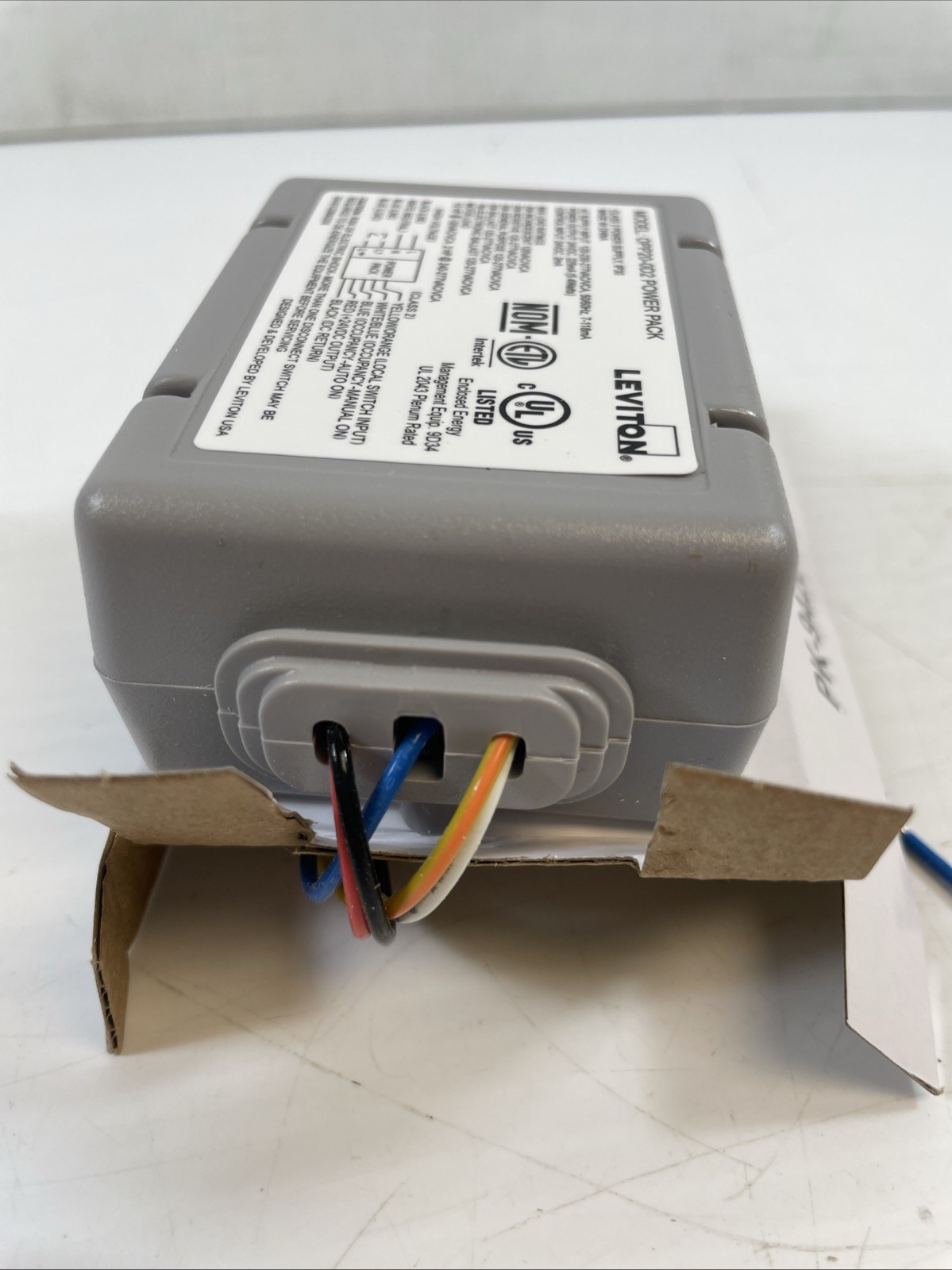 Leviton OPP20-D2 Occupancy Sensor Power Pack, Gray, 120-277V, 20A