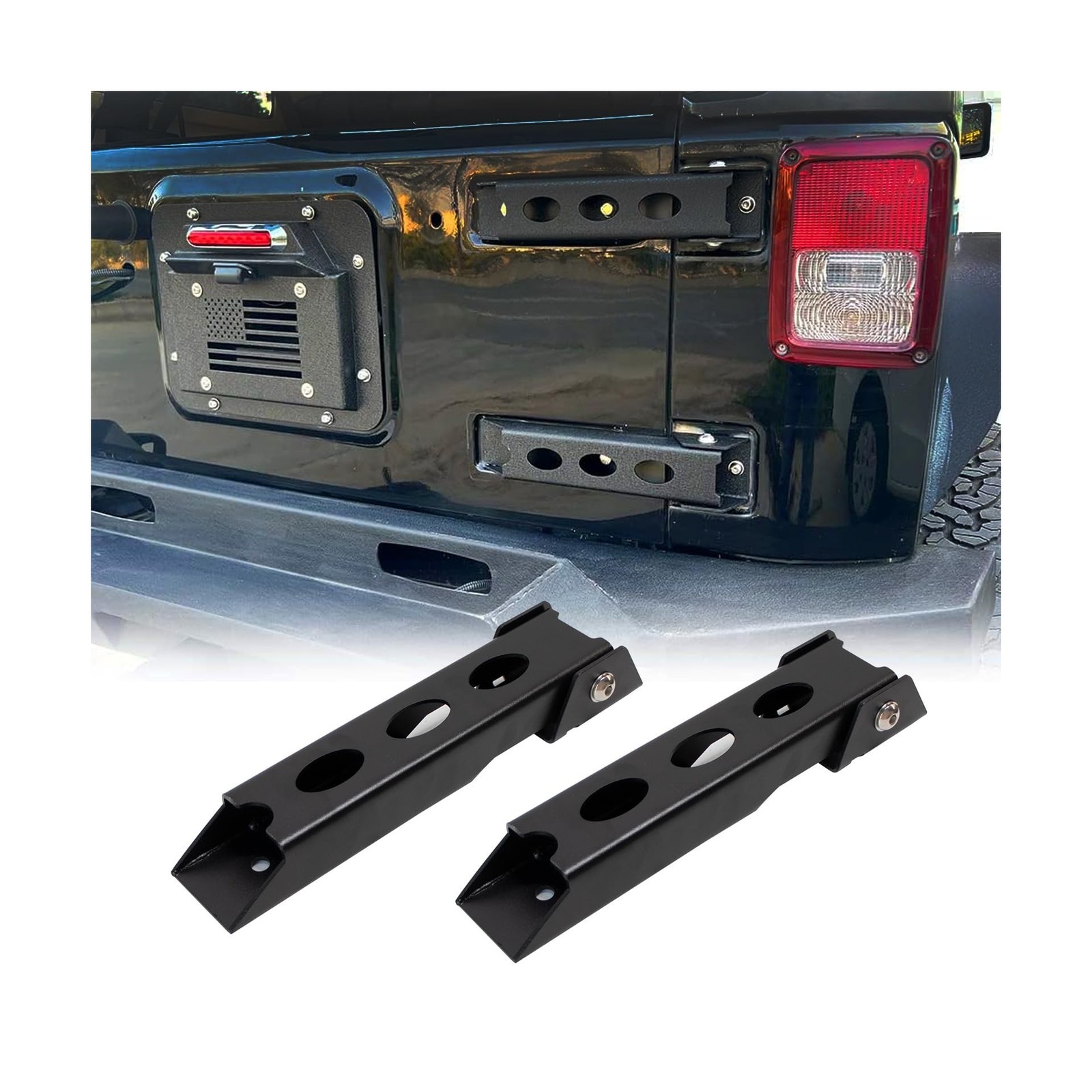 Tailgate Hinge Set Steel Reinforced Heavy Duty Rear Door Hinges Tail Gate Hin...