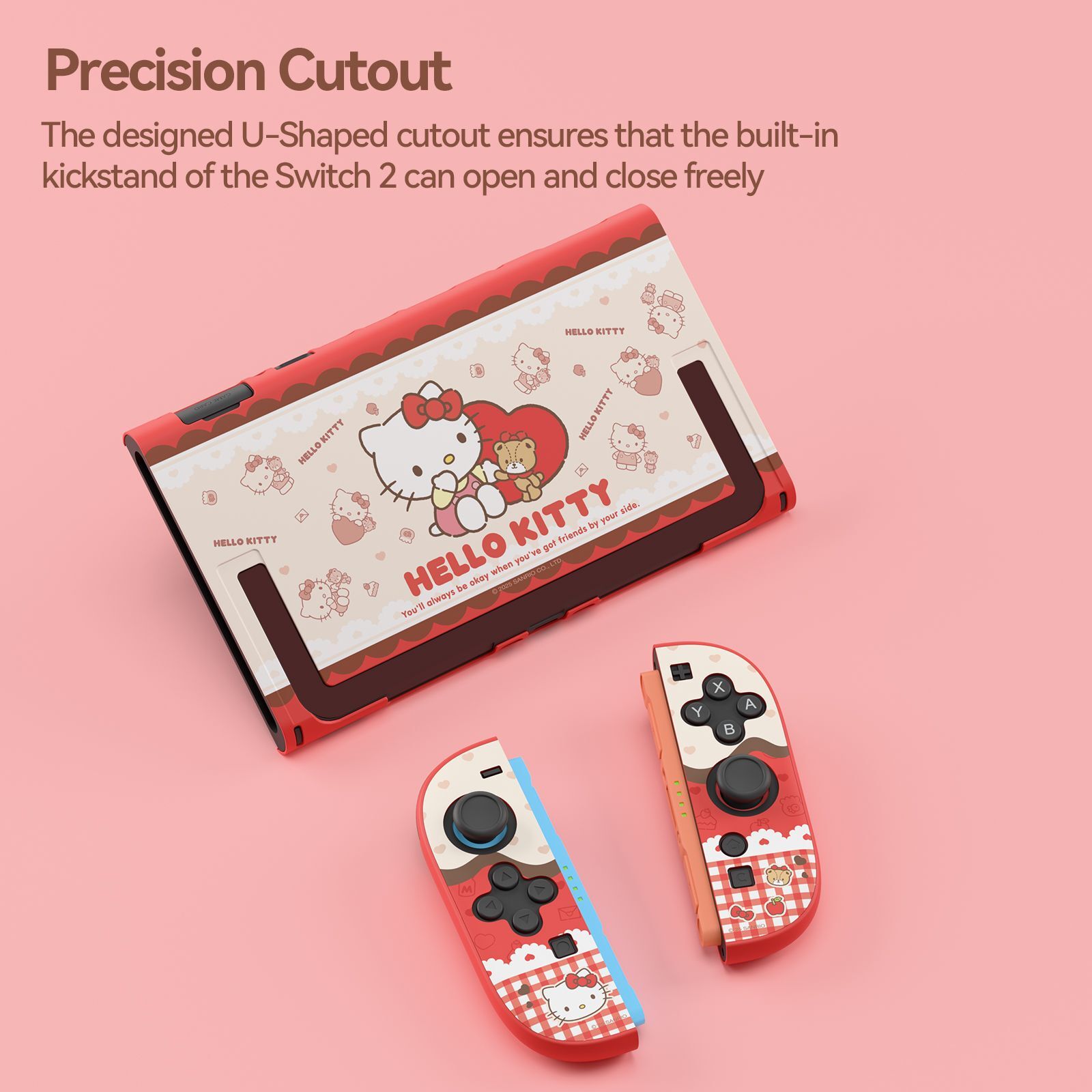 GeekShare Shell Skin Protective Case for Nintendo Switch 2025 Slim Cover Cat